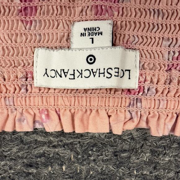 LoveShackFancy X Target Dress Large Simone Smocked Tiered Ruffled Maxi Floral - Picture 6 of 11